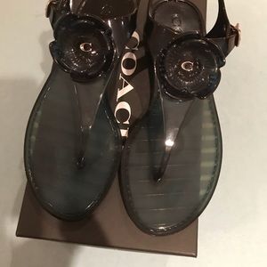 Coach jelly sandals